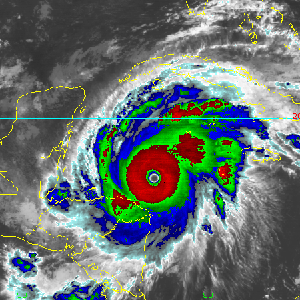 GOES-8 infrared image of Hurricane Mitch - 10/26/98